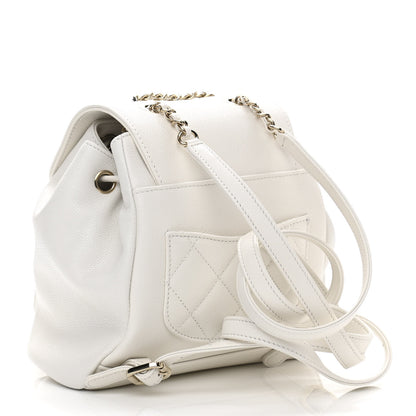 Chanel Caviar Quilted Mini Business Affinity Backpack White 2 of 10