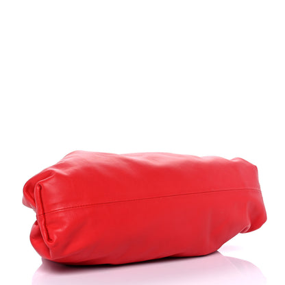 Bottega Veneta Smooth Butter Calf The Pouch Oversized Clutch Bright Red 4 of 9