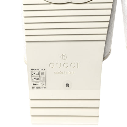 Gucci GG Supreme Monogram Demetra Mens Slide Sandals 10 White Mystic White 6 of 8
