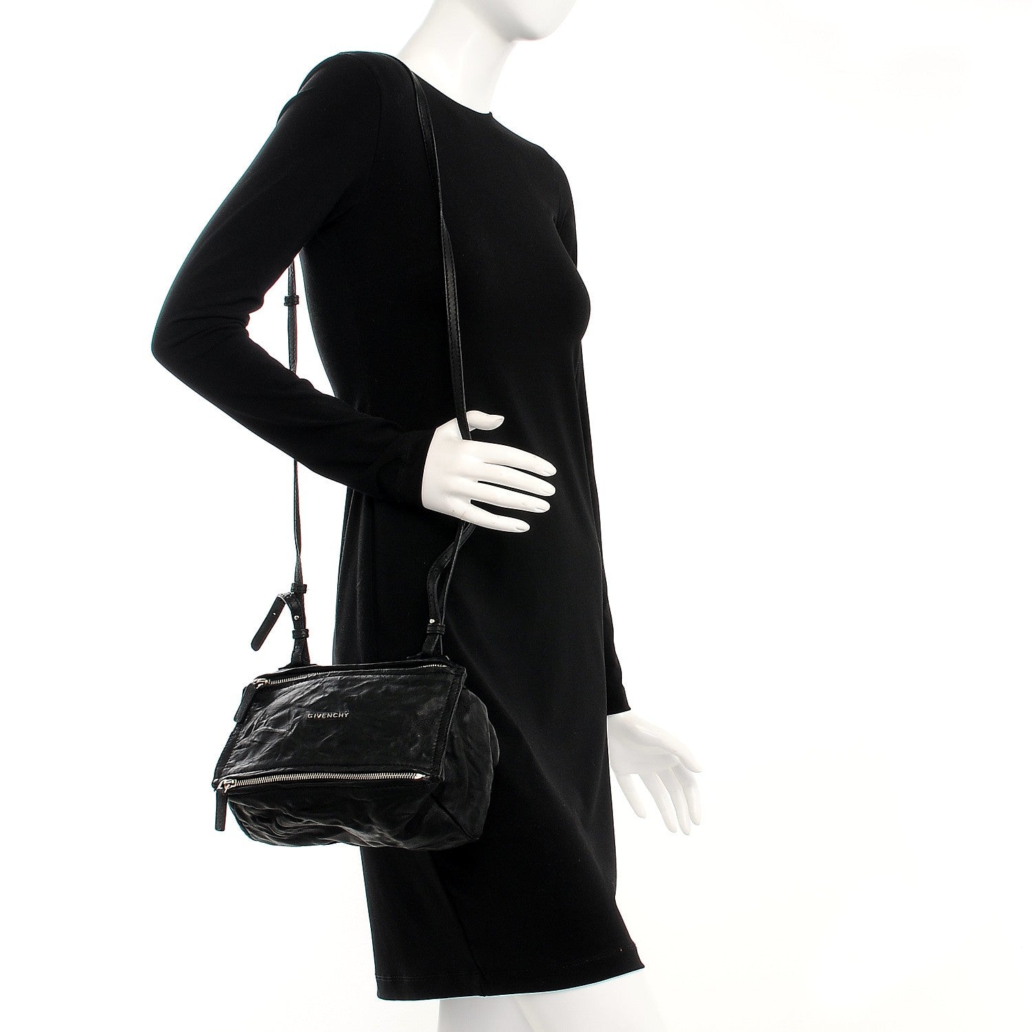 Givenchy Tumbled Sheepskin Mini Pandora Black 2 of 9