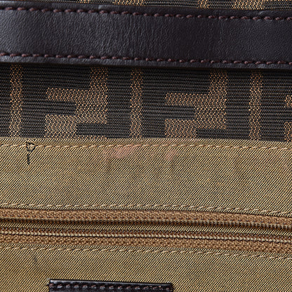 Fendi Zucca Vitello Classico No.1 Satchel Tobacco Moro 8 of 15