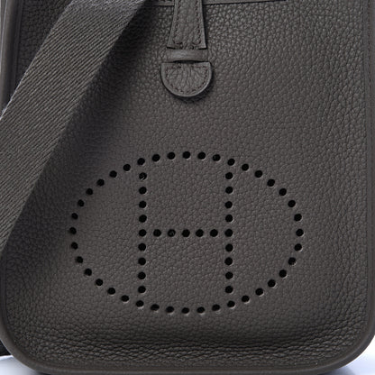 Hermes Taurillon Clemence Evelyne TPM Etain 7 of 10