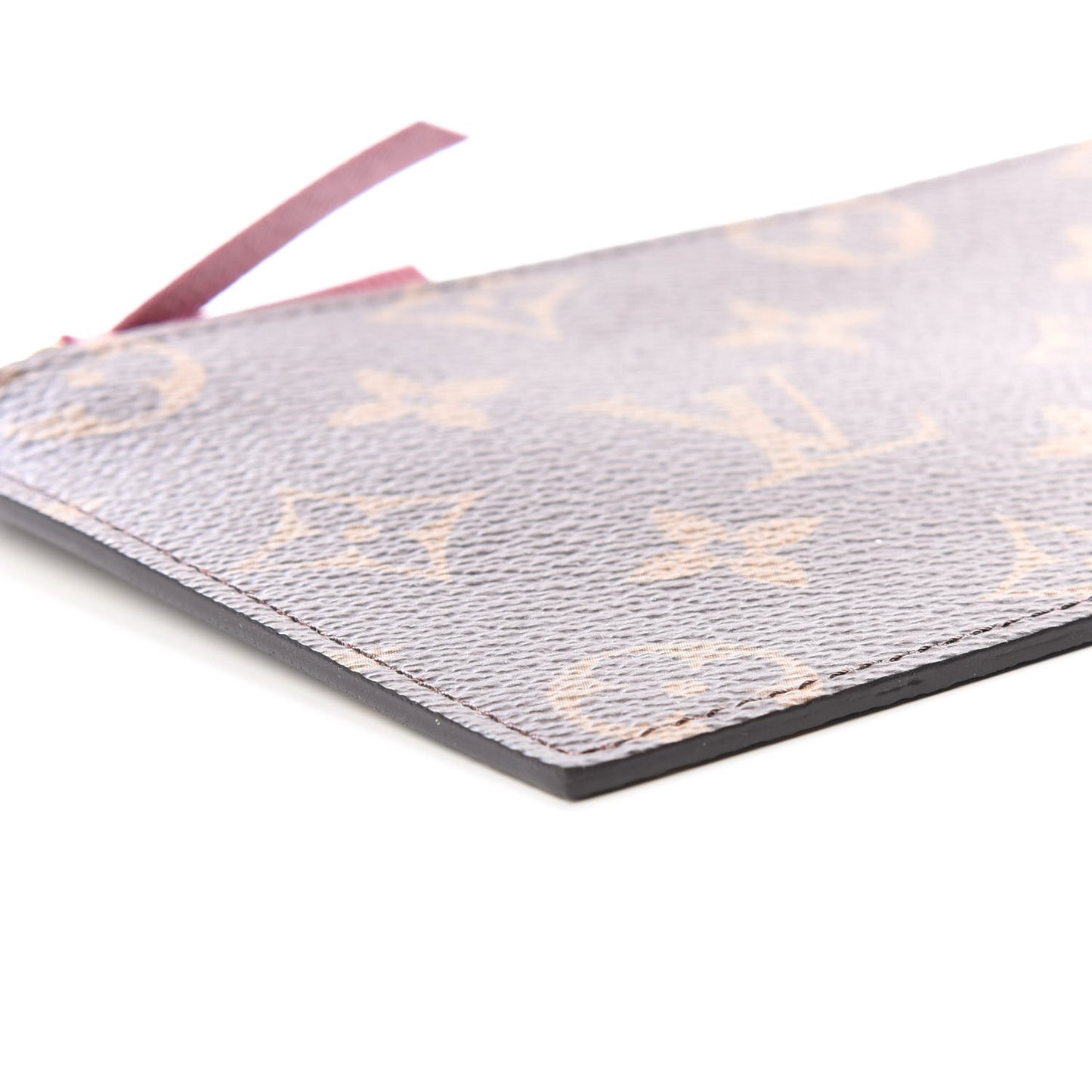 Monogram Felicie Chain Wallet Zippered Insert Fuchsia