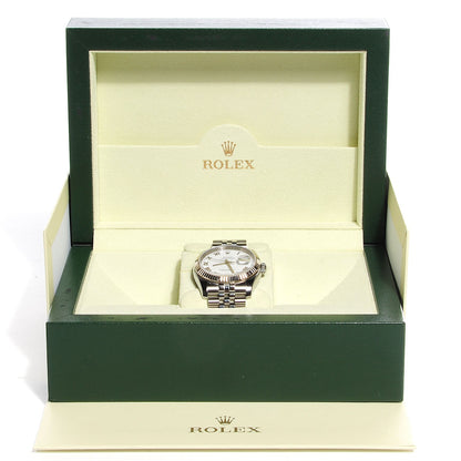 Rolex Stainless Steel 18K White Gold 36mm Oyster Perpetual Datejust Watch White Roman 116234 5 of 9