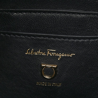 Salvatore Ferragamo Calfskin Cage Bag Black 6 of 10