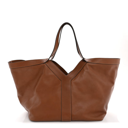 Saint Laurent Calfskin Y Tote Brick 1 of 12