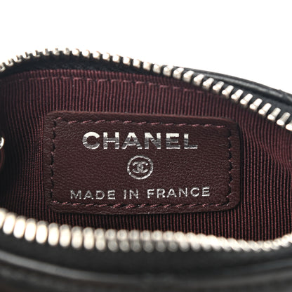 Chanel Lambskin Quilted Key Holder Case Black 7 of 8