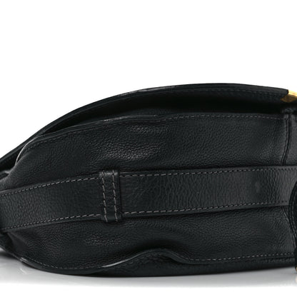 Chloe Calfskin Medium Marcie Round Crossbody Bag Black 9 of 11