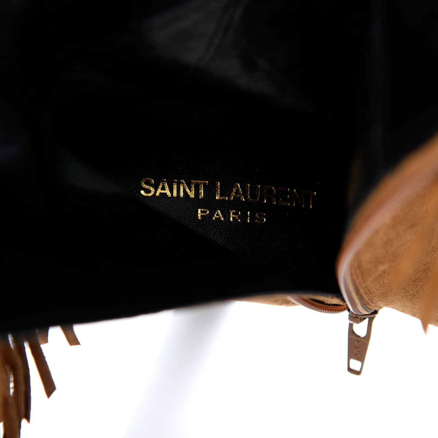 Suede Lily Knee High Fringed Boots 37 Cigar