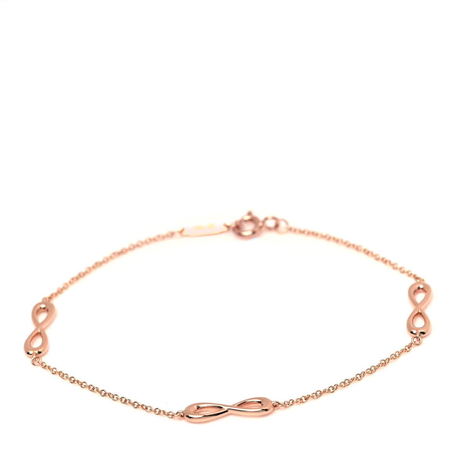 18K Rose Gold Infinity Endless Bracelet