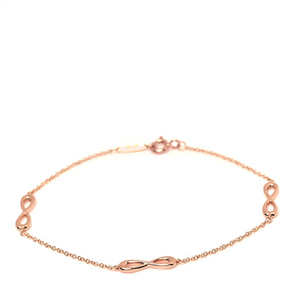 Tiffany 18K Rose Gold Infinity Endless Bracelet 1 of 5