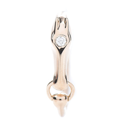 Hermes 18K Rose Gold Diamond TPM Galop Ring 51 5.75 4 of 9
