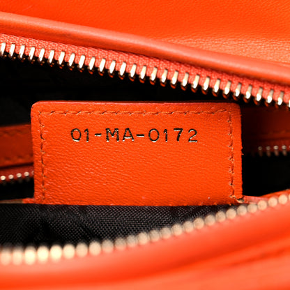 Christian Dior Lambskin Cannage Medium Lady Dior Orange 6 of 25