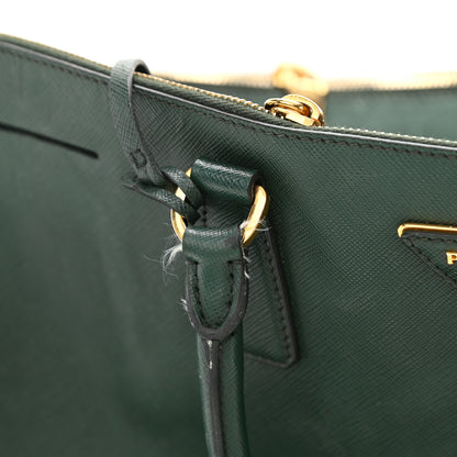 Prada Saffiano Large Galleria Double Zip Tote Militare 17 of 17