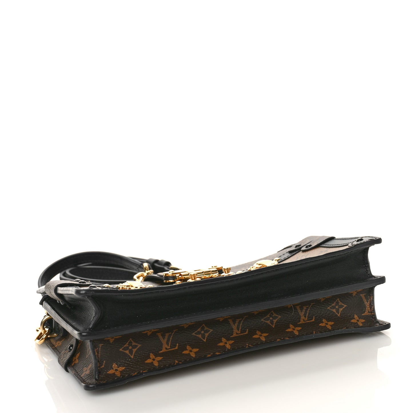 Reverse Monogram Trunk Clutch