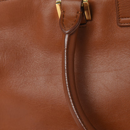 Saint Laurent Calfskin Small Classic Y Cabas Cognac 19 of 20