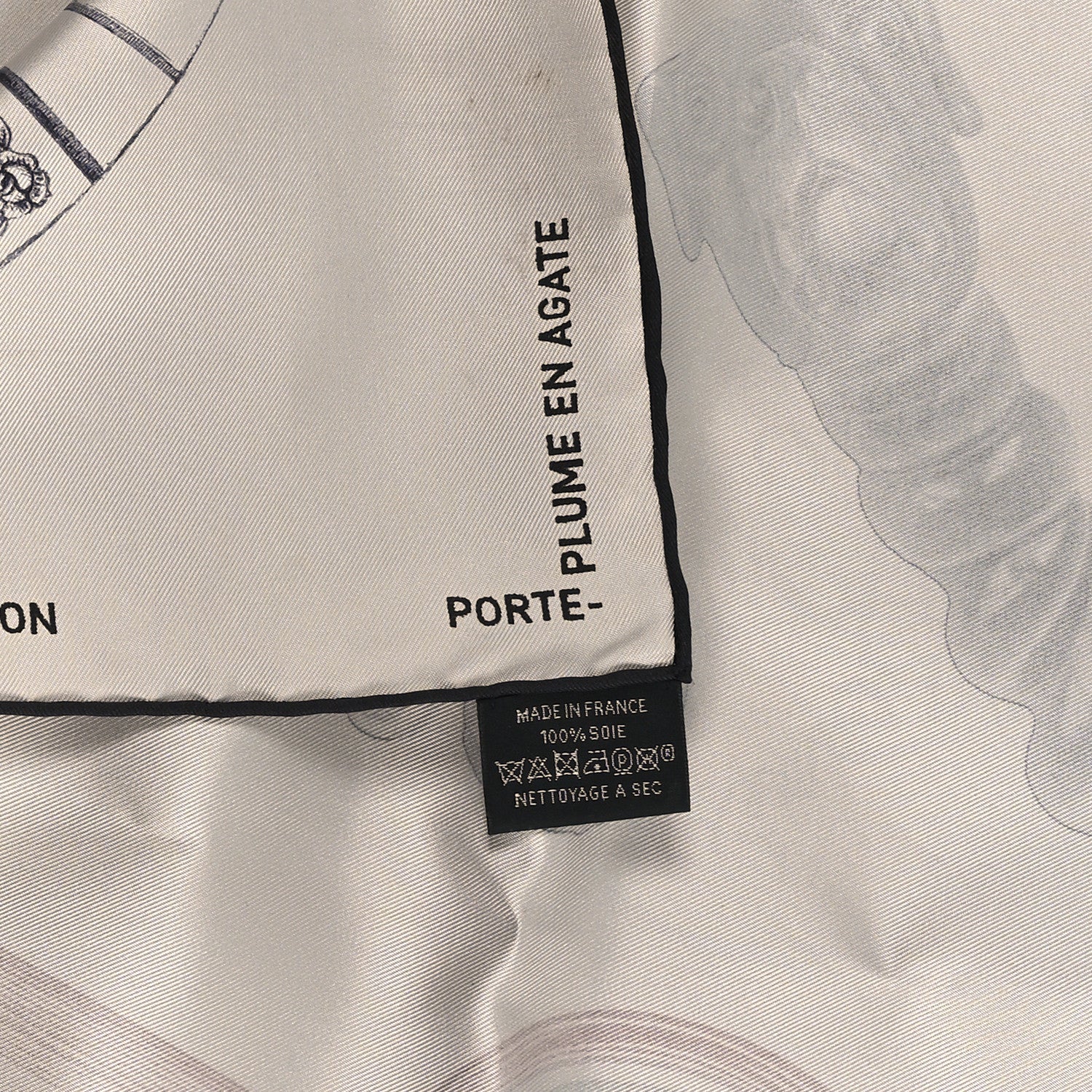 Hermes Silk Nous Sommes Inseparables Scarf 90 Argent Rouge H Anthracite 4 of 4