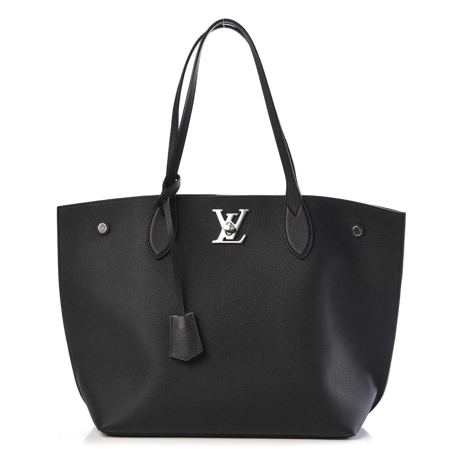 Louis Vuitton Calfskin Lockme Go Tote Black 1 of 13