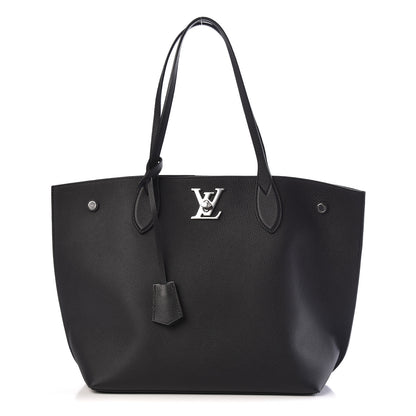 Louis Vuitton Calfskin Lockme Go Tote Black 1 of 13