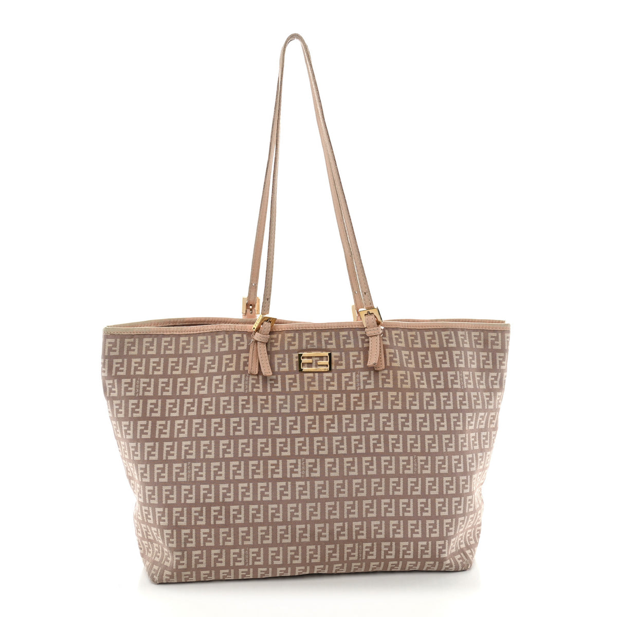 Fendi Zucchino Vitello Shopping Tote Cipria 1 of 14