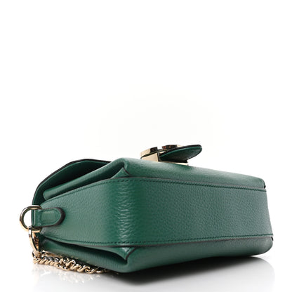 Gucci Dollar Calfskin Interlocking G Crossbody Bag Emerald 4 of 10