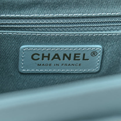 Chanel Caviar Quilted Medium Business Affinity Flap Blue 6 of 10
