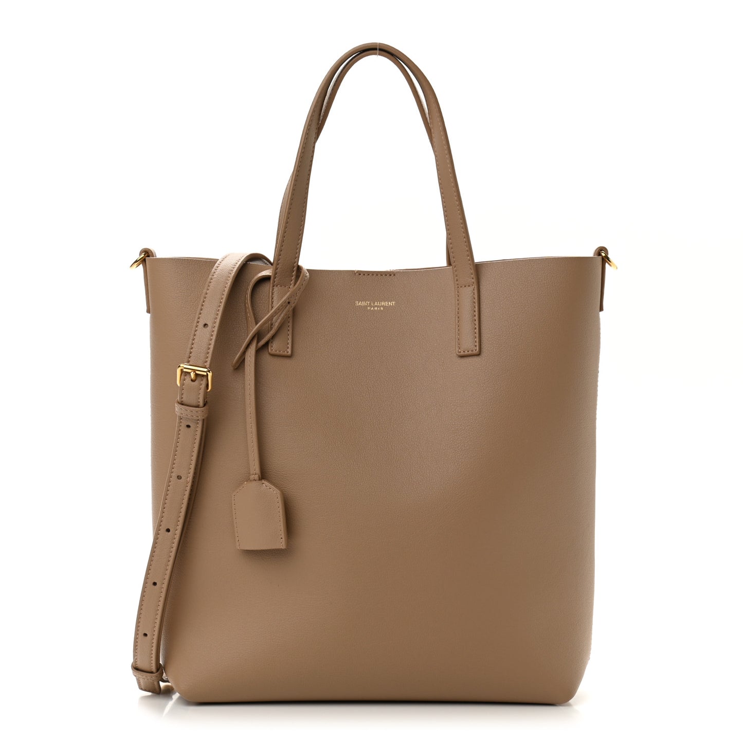 Calfskin Toy Shopping Tote Dark Toffee