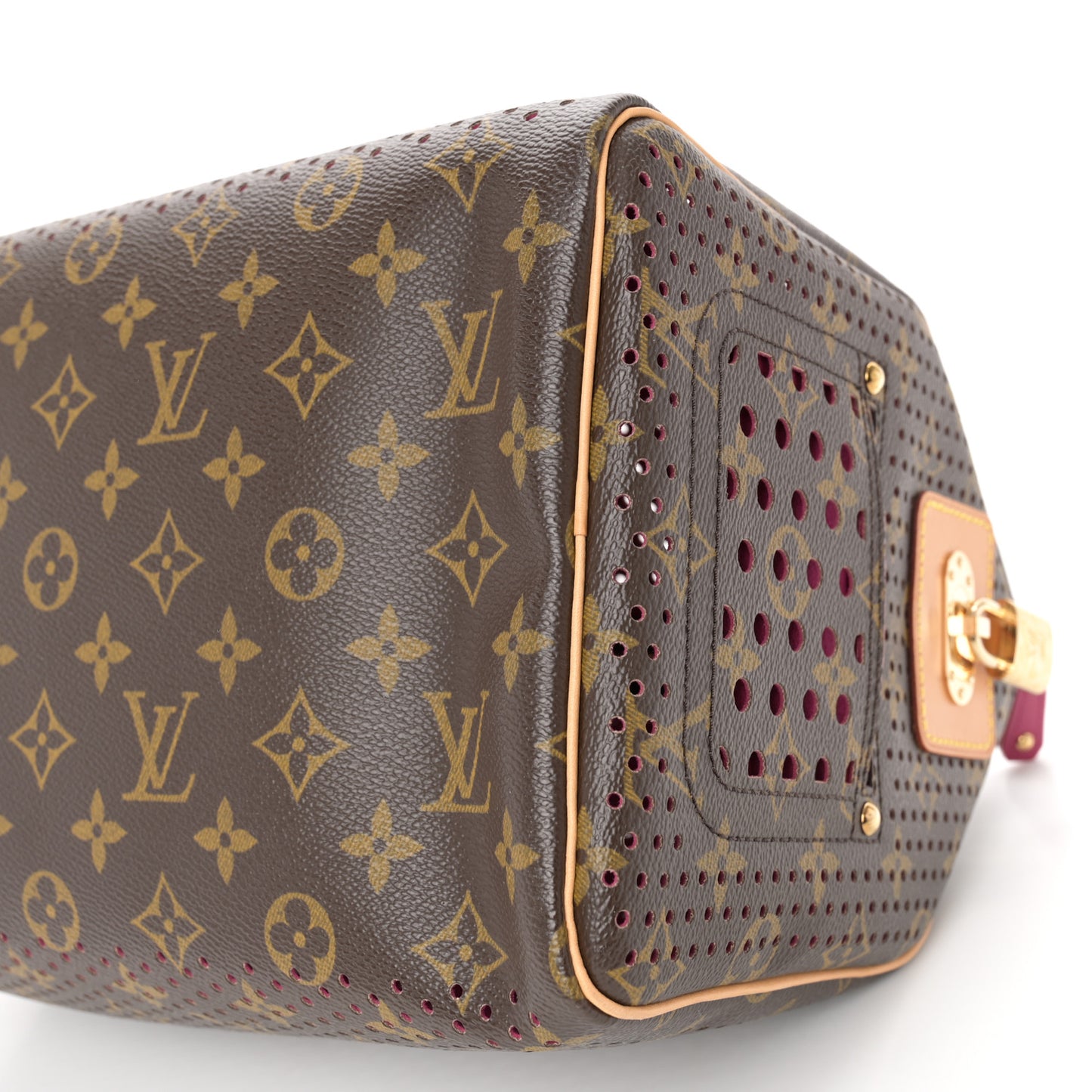 Monogram Perforated Speedy 30 Fuchsia