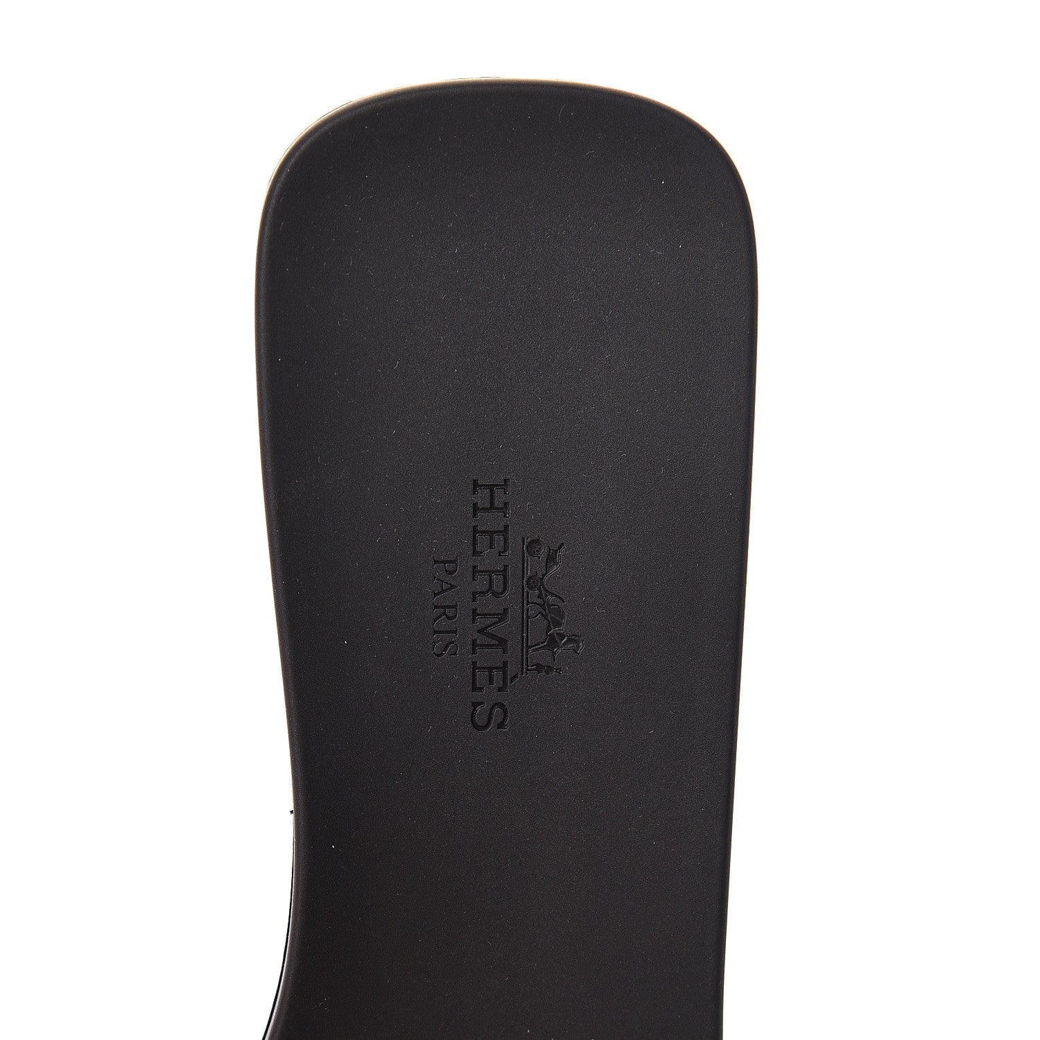Hermes Rubber Aloha Sandals 38 Black 5 of 9