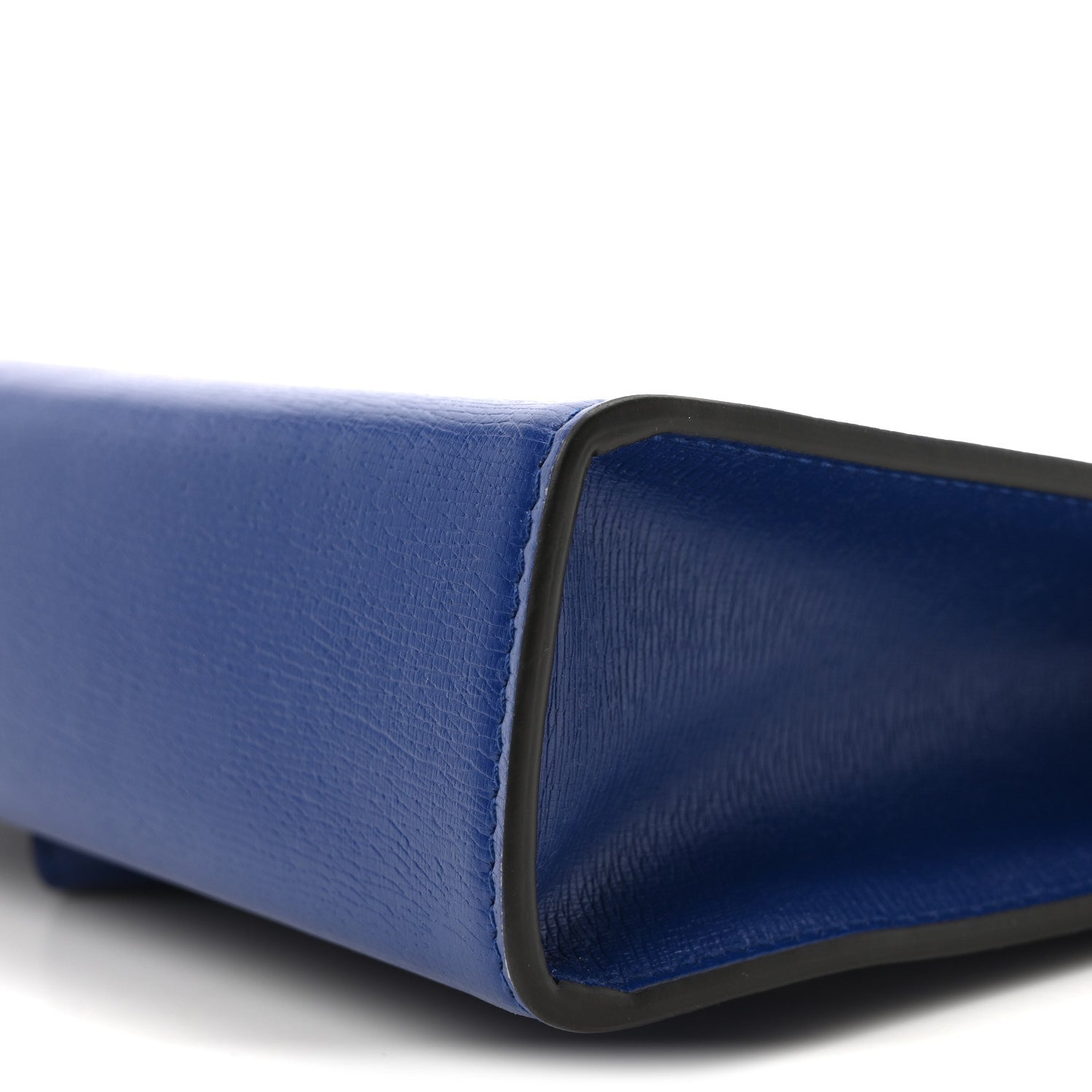 Gucci New Shanghai Calfskin Interlocking G Logo Wristlet Pouch Cobalt Blue Orange 10 of 10