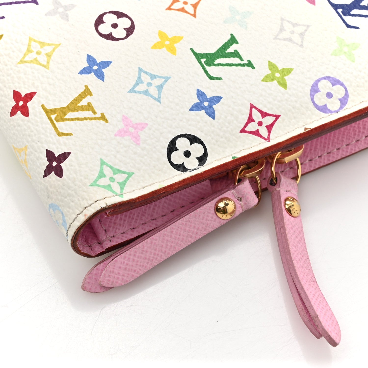 Louis Vuitton Monogram Multicolor Insolite Wallet White Litchi 13 of 13