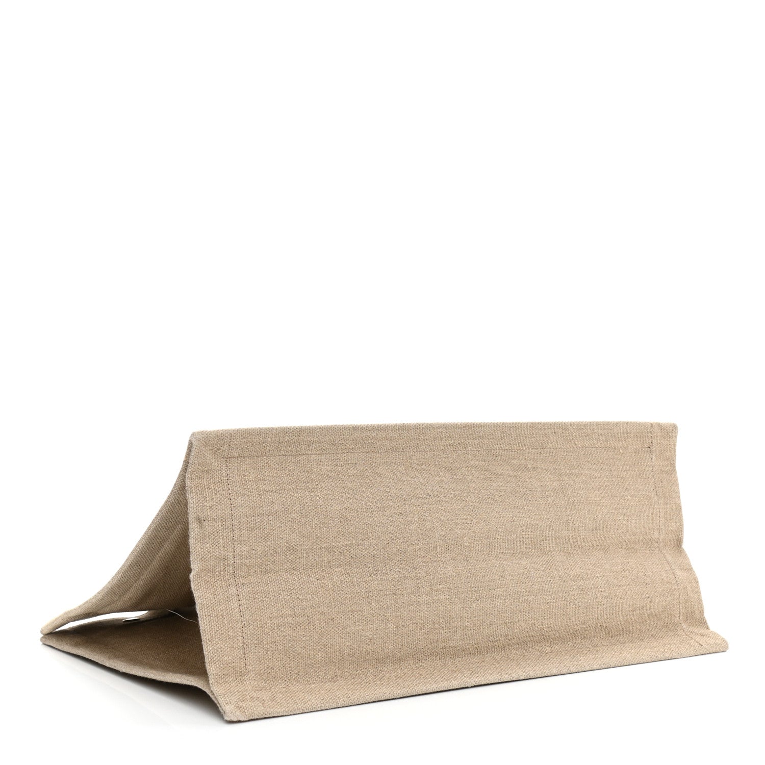 Saint Laurent Linen Calfskin Small Rive Gauche Tote Beige Sea Salt 4 of 10