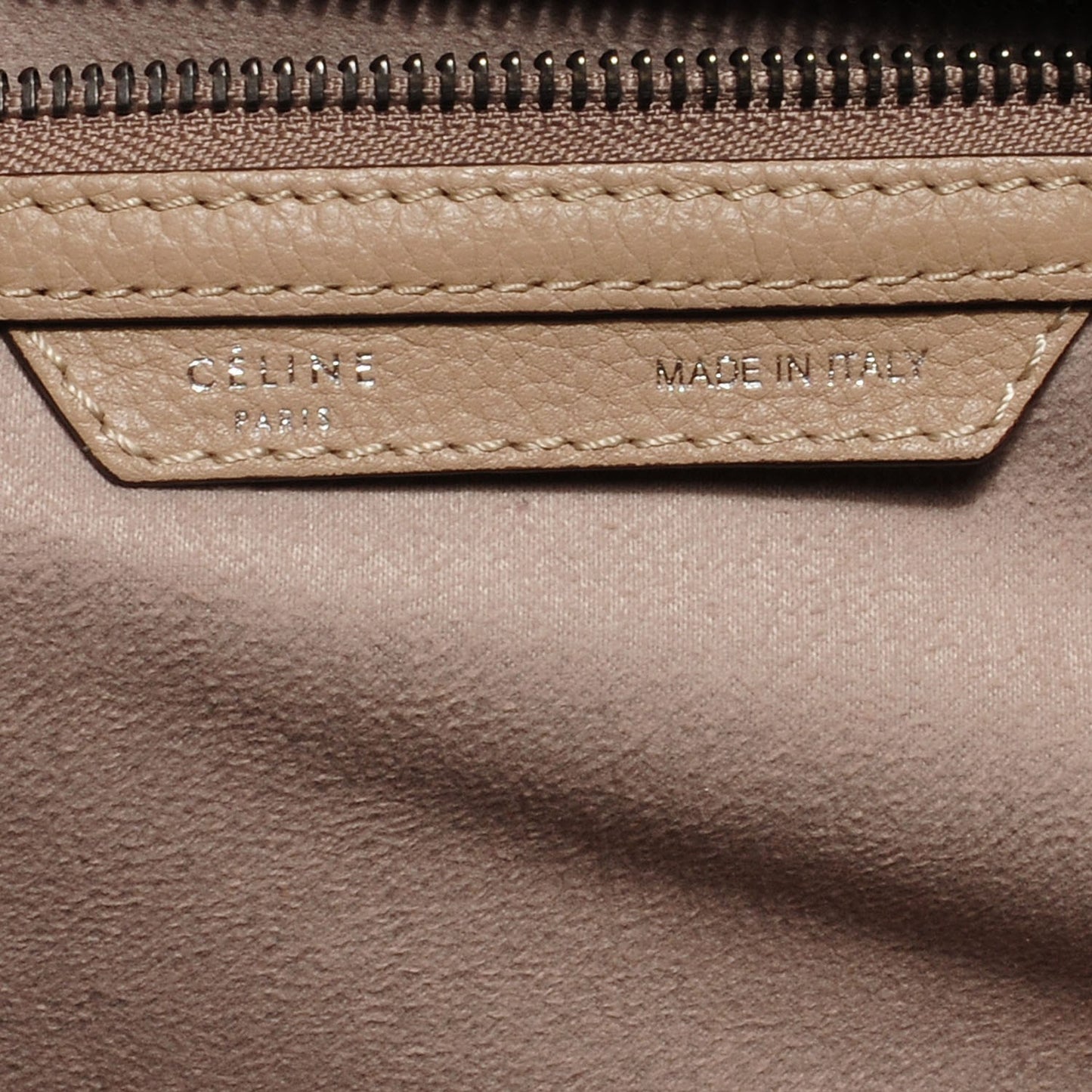 Drummed Calfskin Mini Luggage Dune