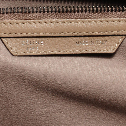 Celine Drummed Calfskin Mini Luggage Dune 5 of 8