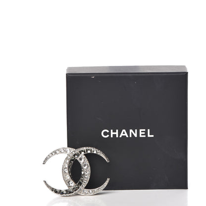 Chanel Baguette Crystal Dubai CC Brooch Silver 5 of 5