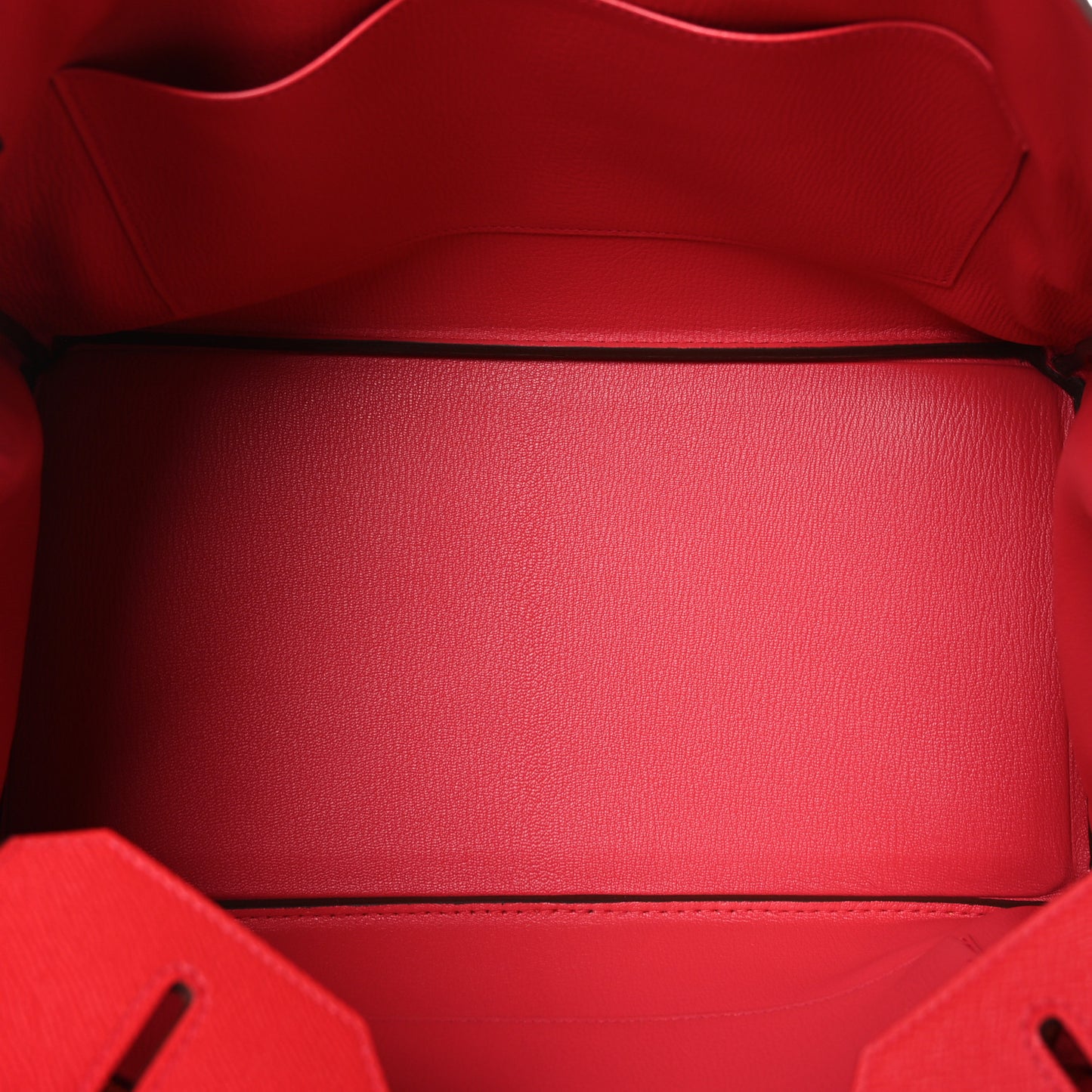 Epsom Birkin 35 Rouge de Coeur