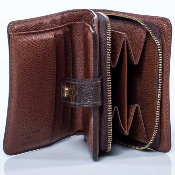Monogram Compact Zippe Zipped Wallet