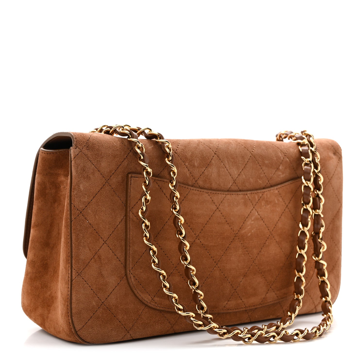 Chanel Suede Calfskin Small Souplissimo Maxi Flap Camel 6 of 21