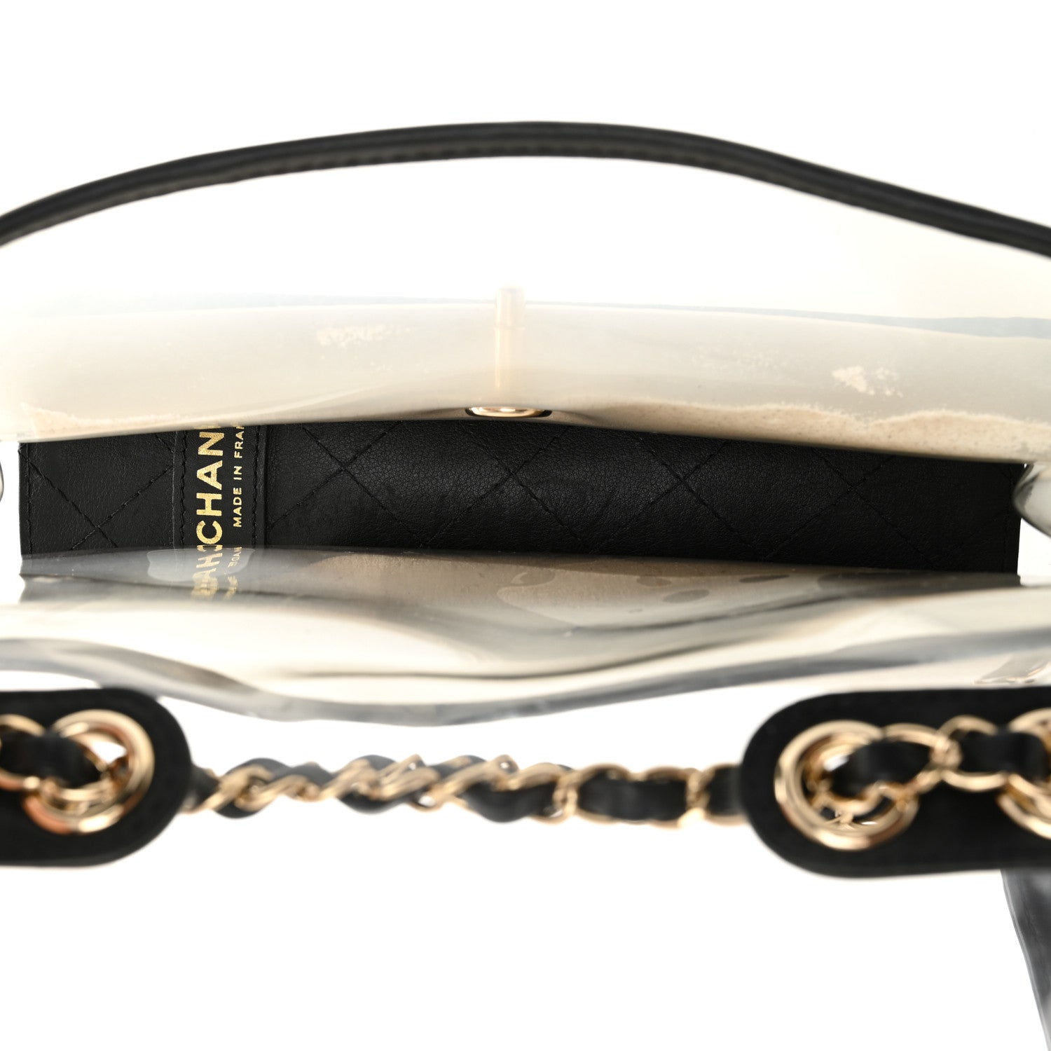Chanel Lambskin PVC Medium Sand By The Sea Flap Black 5 of 11