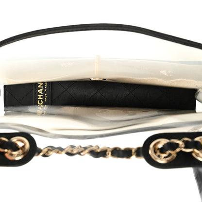 Chanel Lambskin PVC Medium Sand By The Sea Flap Black 5 of 11