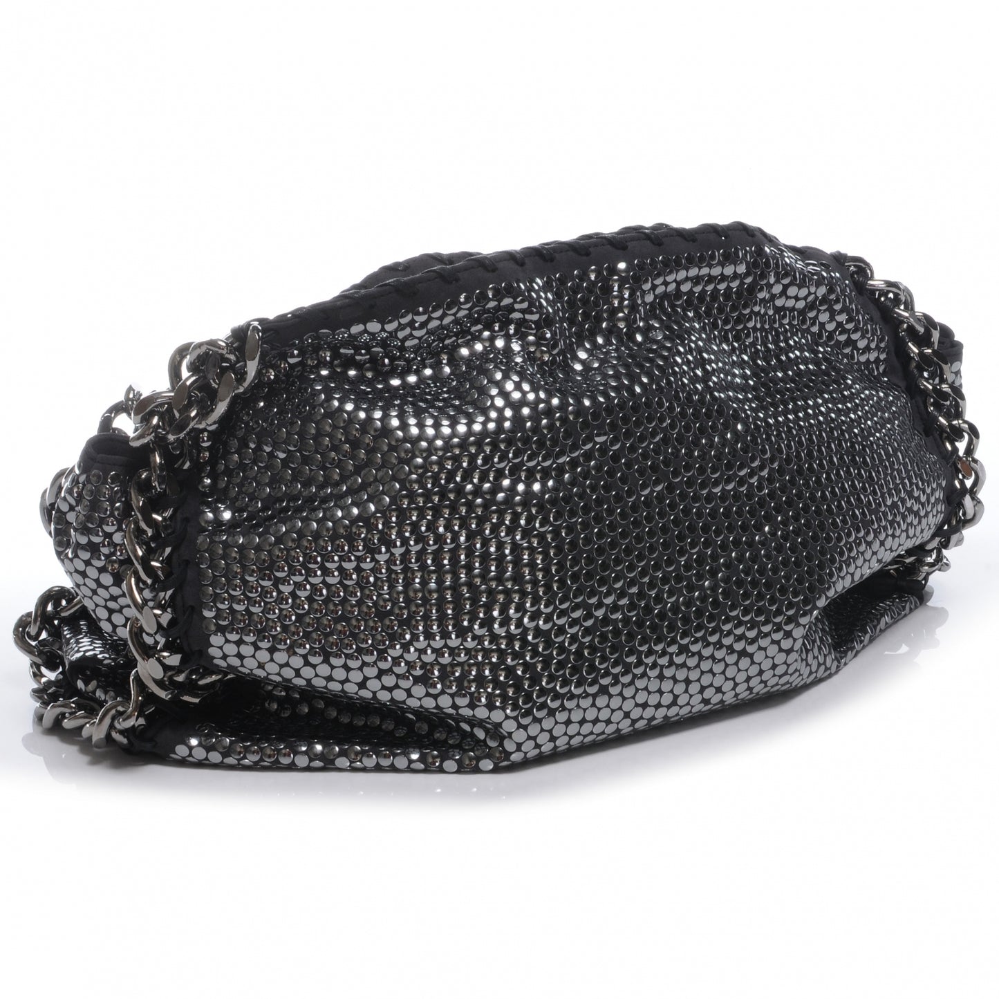 Falabella Studded Faux Suede Shopper Black