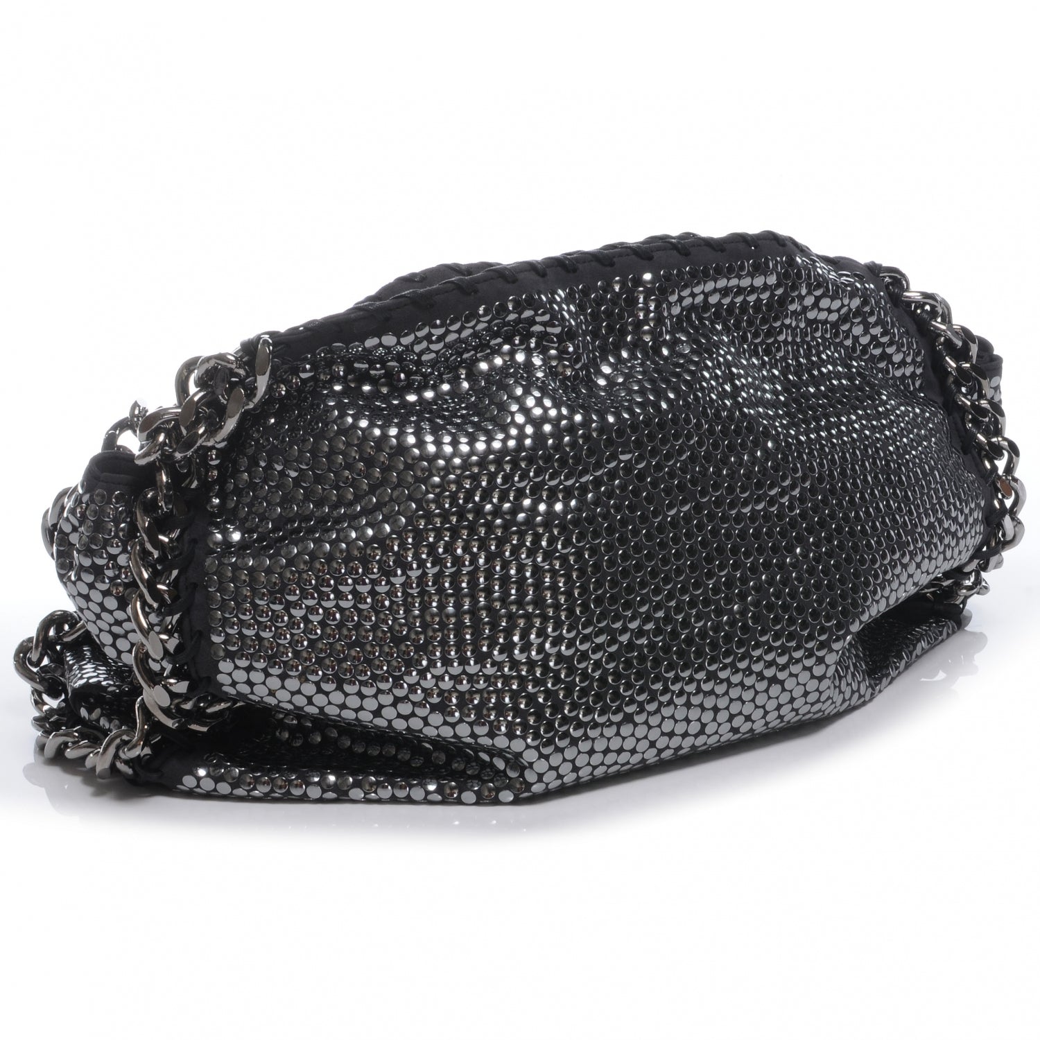 Stella McCartney Falabella Studded Faux Suede Shopper Black 4 of 7