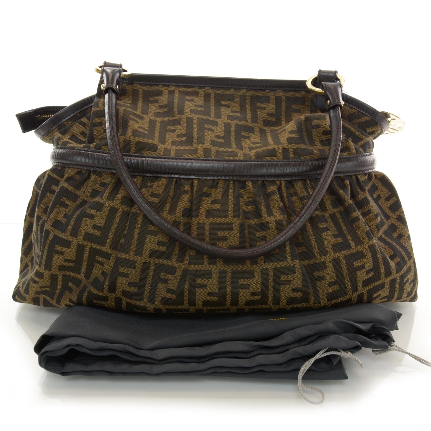 Fendi Zucca Large Chef Shopper Tote Tobacco 3 of 7