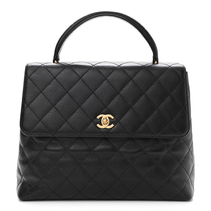 Chanel Caviar Quilted Jumbo Kelly Flap Black 1 of 11
