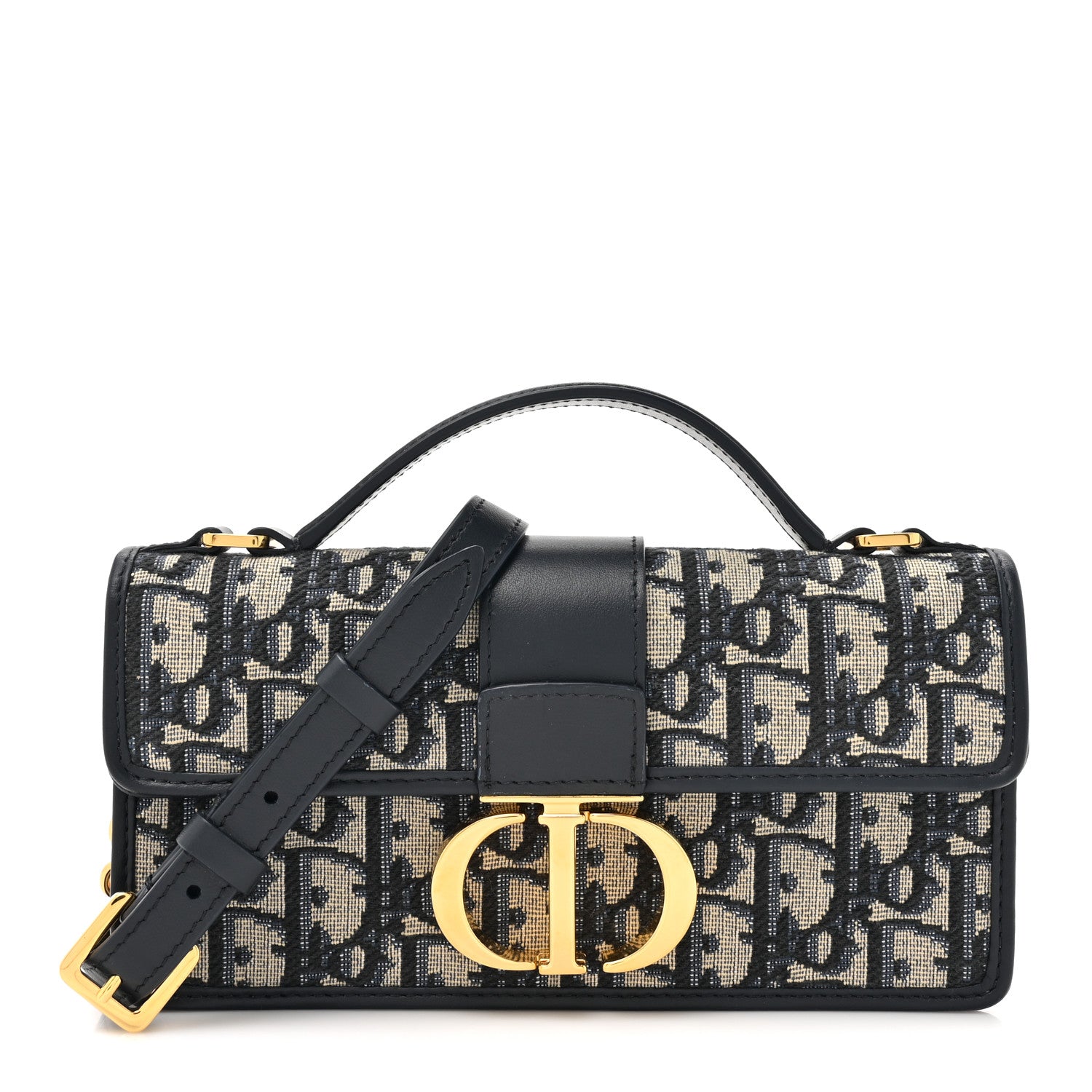 Christian Dior Oblique Miss Montaigne Mini Flap Bag Blue 1 of 11
