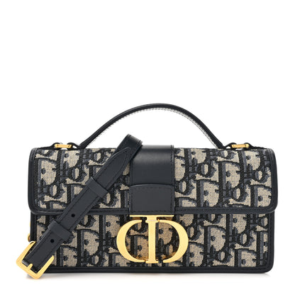 Christian Dior Oblique Miss Montaigne Mini Flap Bag Blue 1 of 11