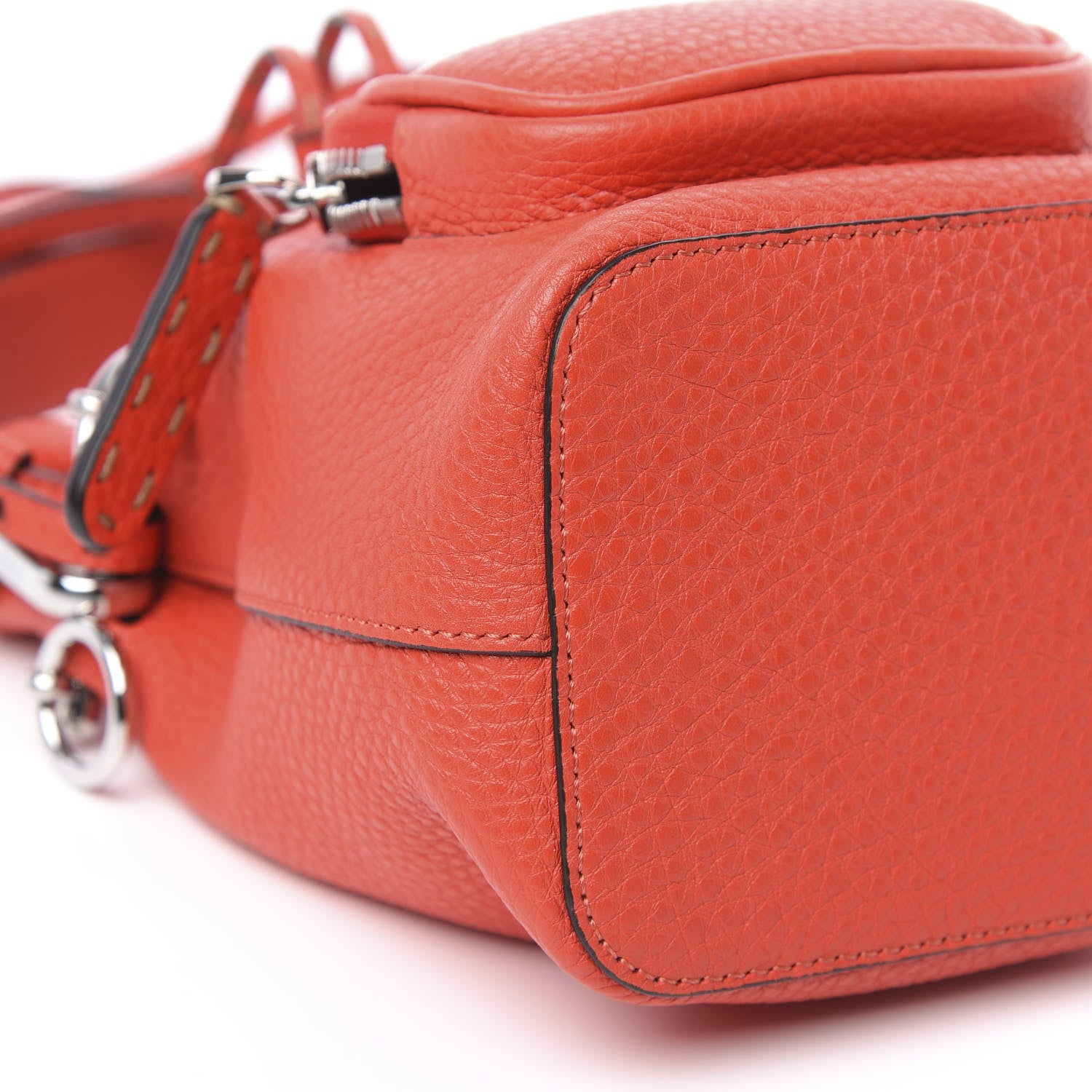 Fendi Cuoio Romano F is Fendi Mini Mon Tresor Pocket Bucket Bag Papavero 8 of 9