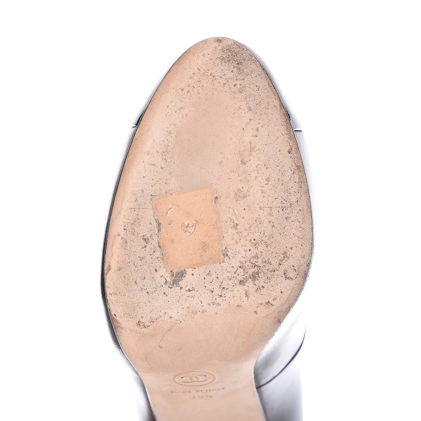 Lambskin Patent Cap Toe CC Pumps 39.5 Black
