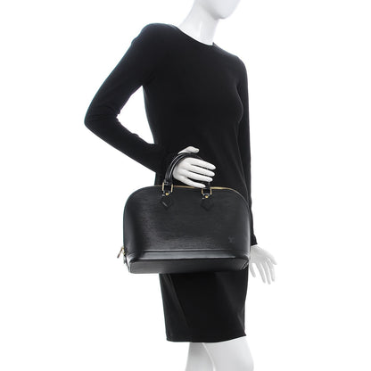 Louis Vuitton Epi Alma PM Black 2 of 7
