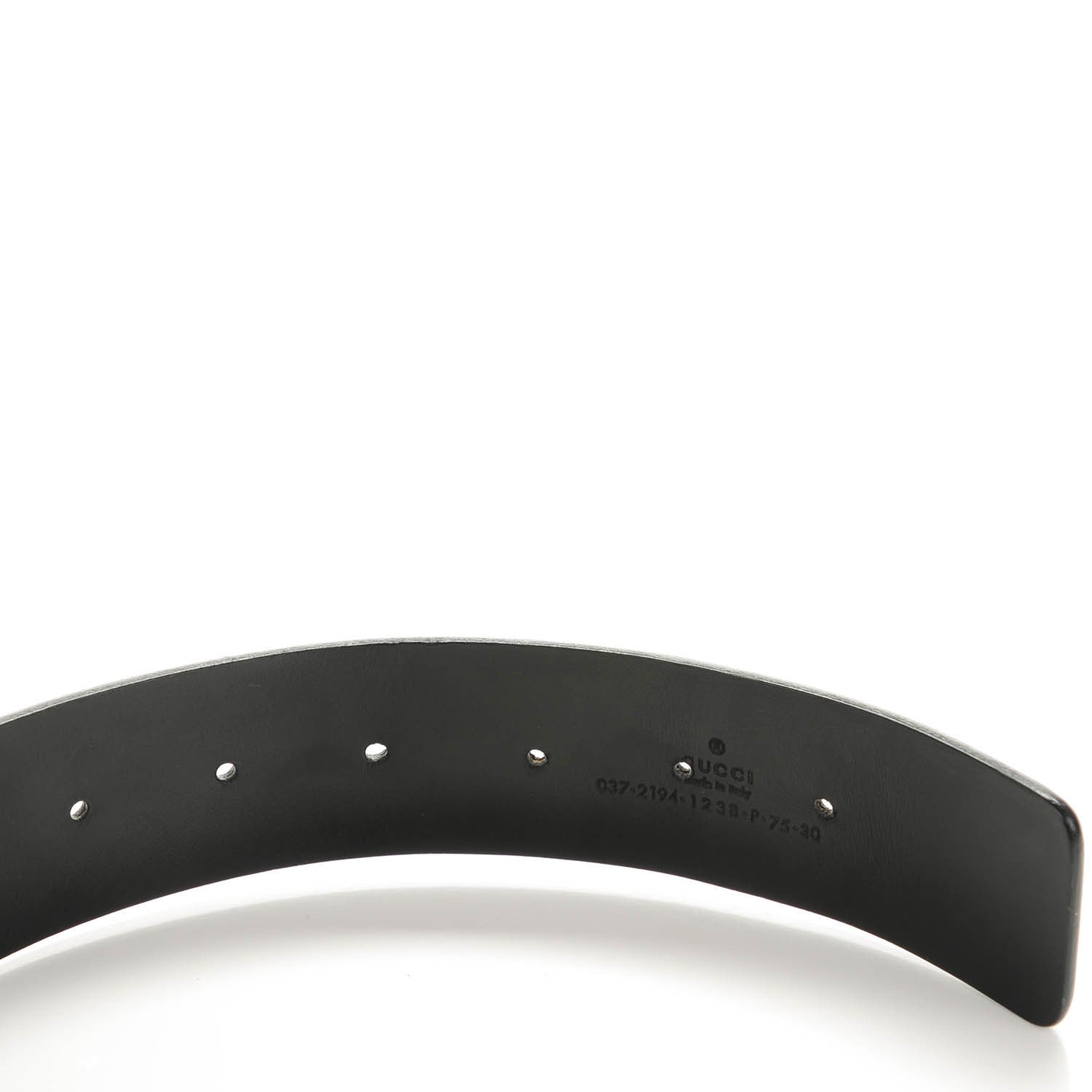 Gucci Calfskin Interlocking G Belt 75 30 Black 4 of 5